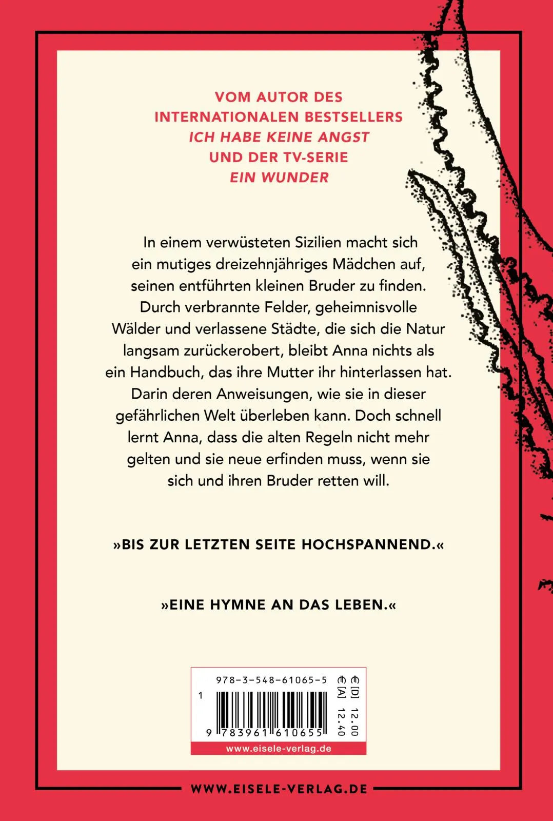 Buchrückseite von 'Anna' mit Klappentext - Taschenbuch