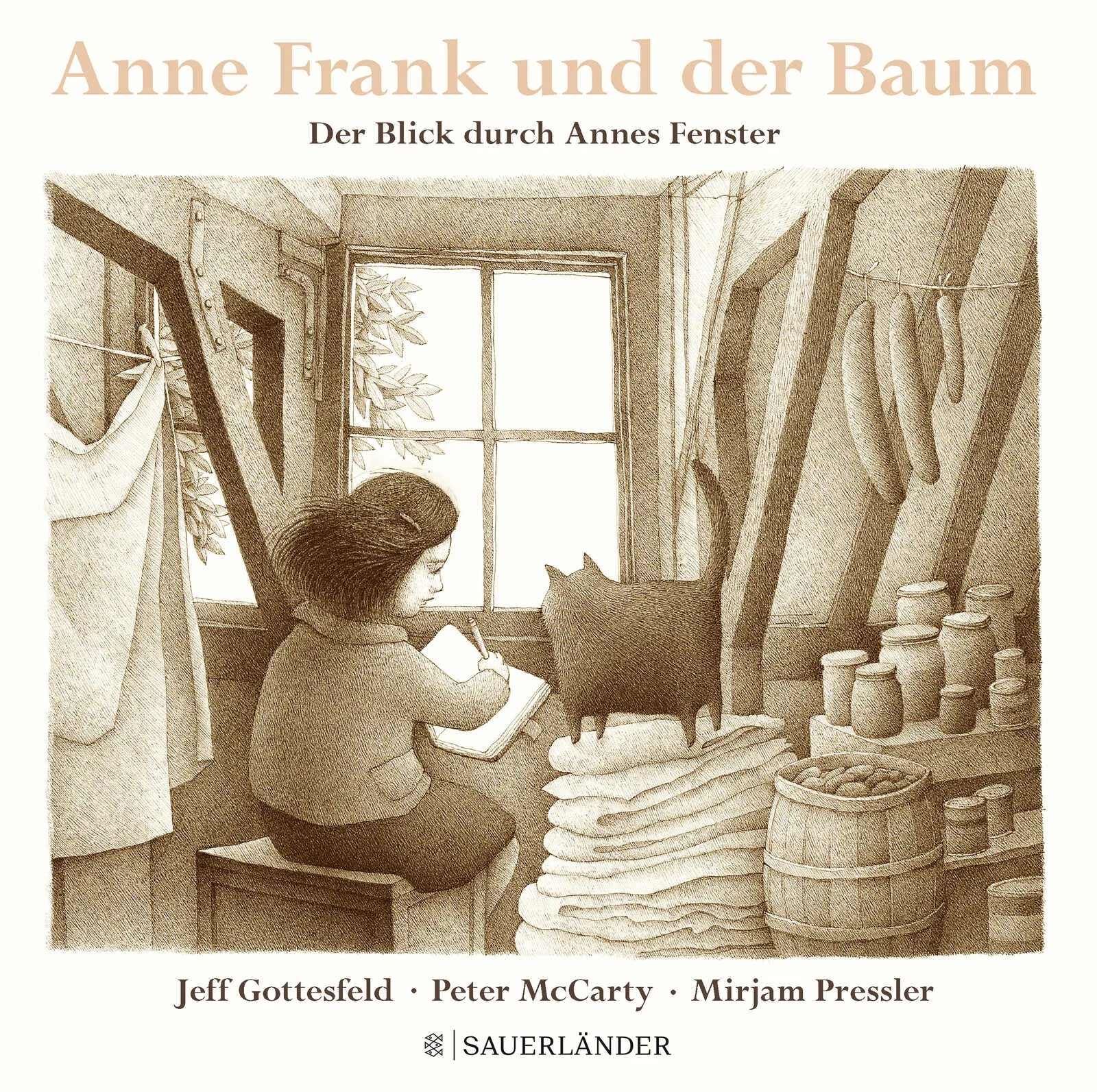 Buchcover von 'Anne Frank und der Baum' - Gebundene Ausgabe von Jeff Gottesfeld