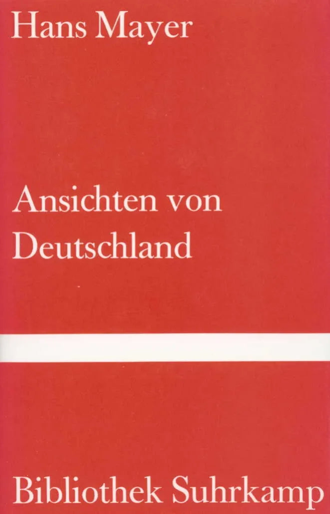 Buchcover von 'Ansichten von Deutschland' - Gebundene Ausgabe von Hans Mayer