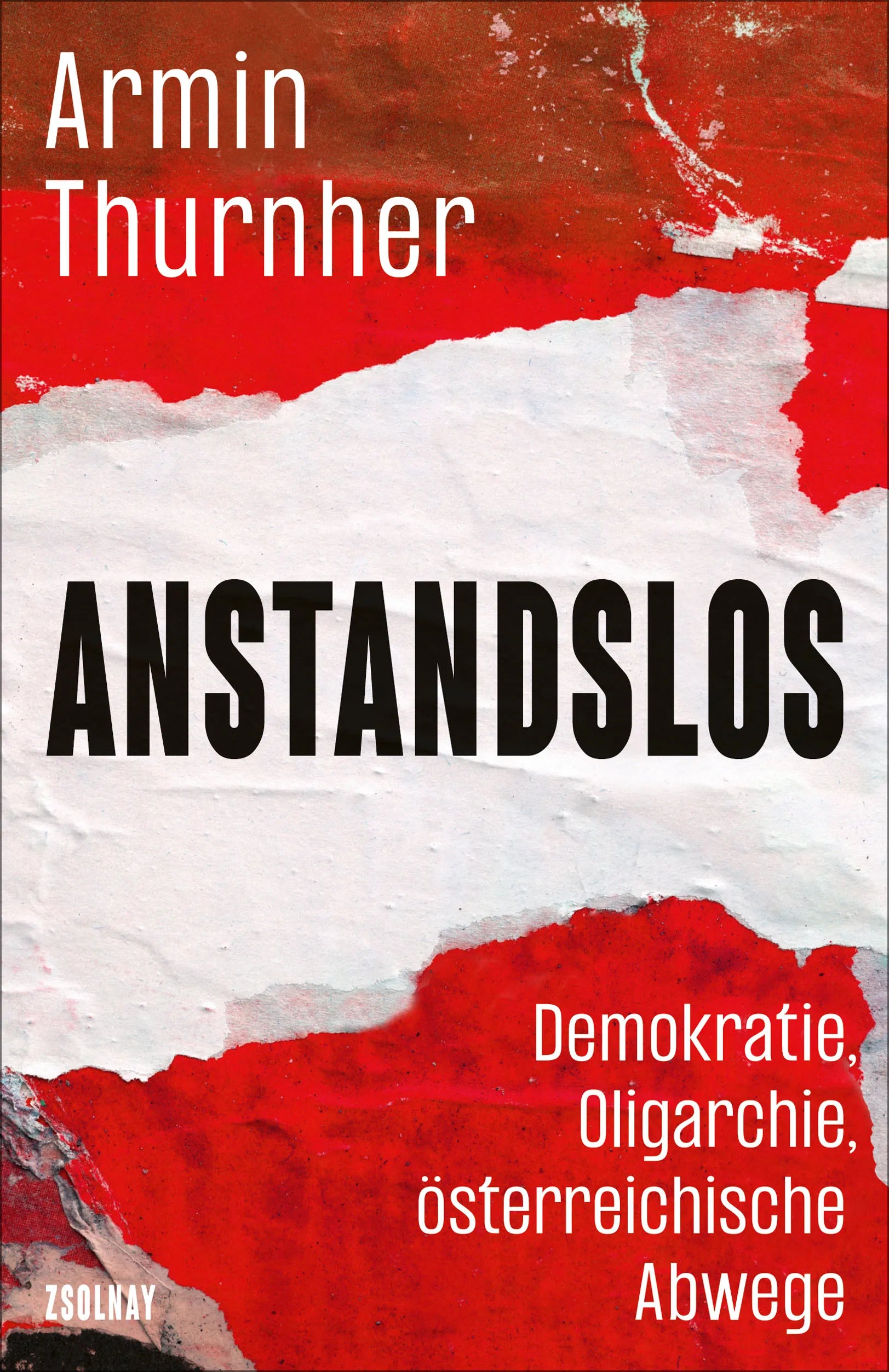 Buchcover von 'Anstandslos' - Taschenbuch von Armin Thurnher