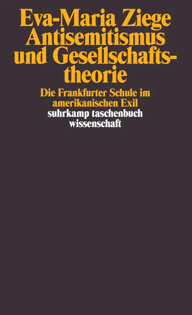 Buchcover von 'Antisemitismus und Gesellschaftstheorie' - Taschenbuch von Eva-Maria Ziege