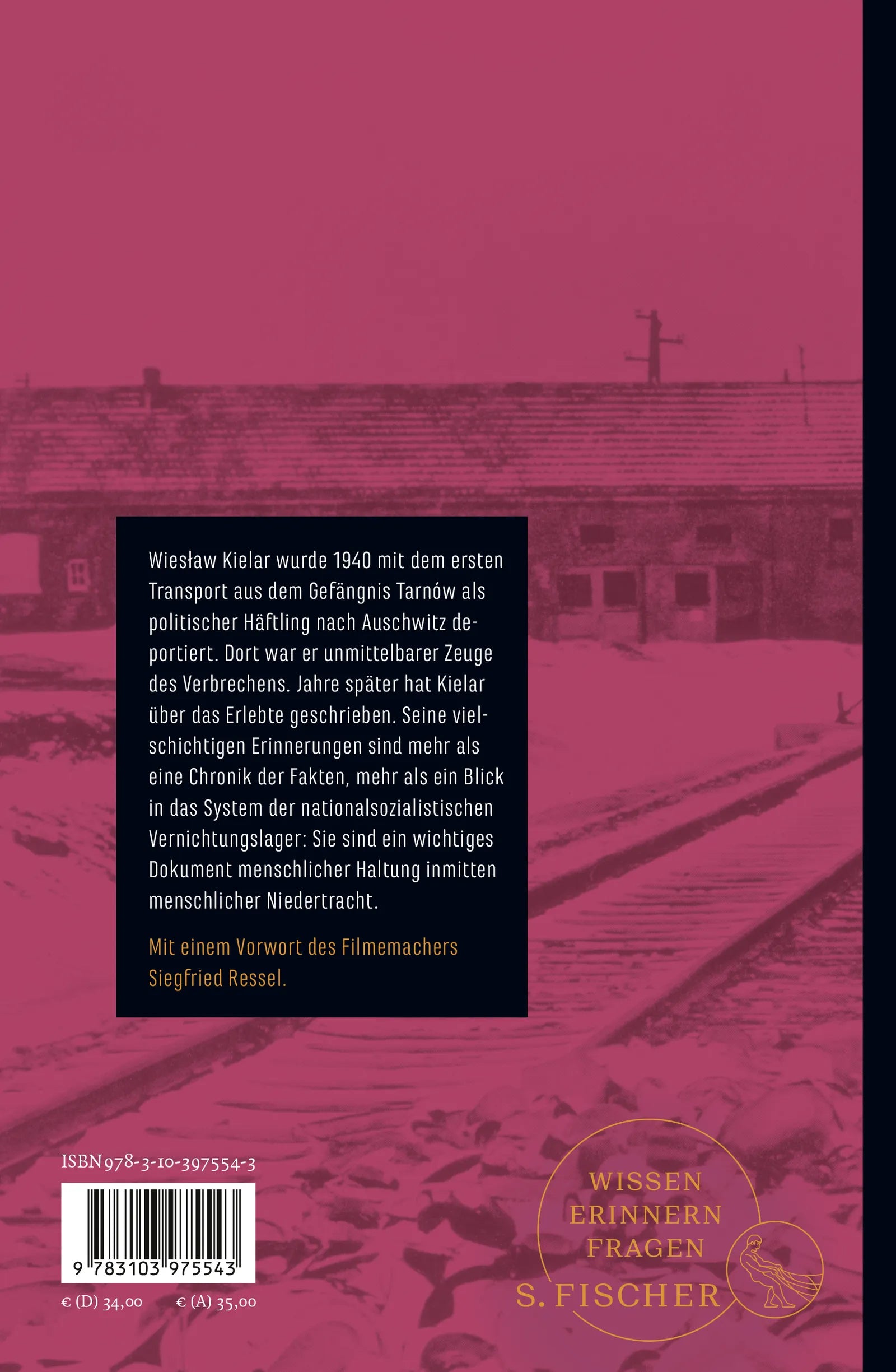 Buchrückseite von 'Anus Mundi' mit Klappentext - Gebundene Ausgabe