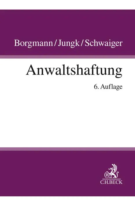 Buchcover von 'Anwaltshaftung' - Gebundene Ausgabe von Brigitte Borgmann