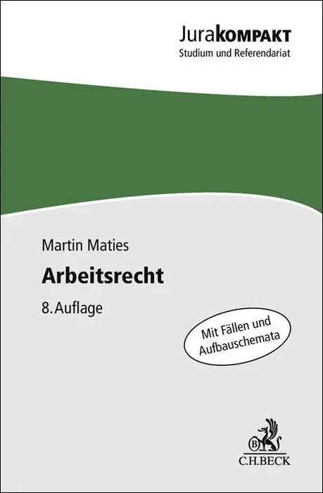 Buchcover von 'Arbeitsrecht' - Taschenbuch von Martin Maties