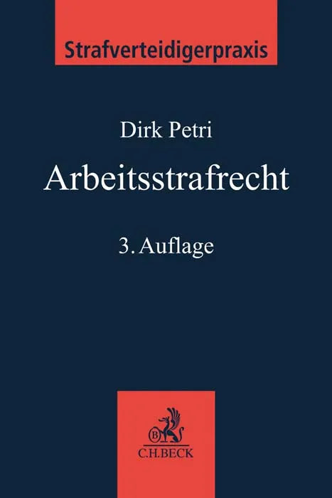 Buchcover von 'Arbeitsstrafrecht' - Taschenbuch von Dirk Petri