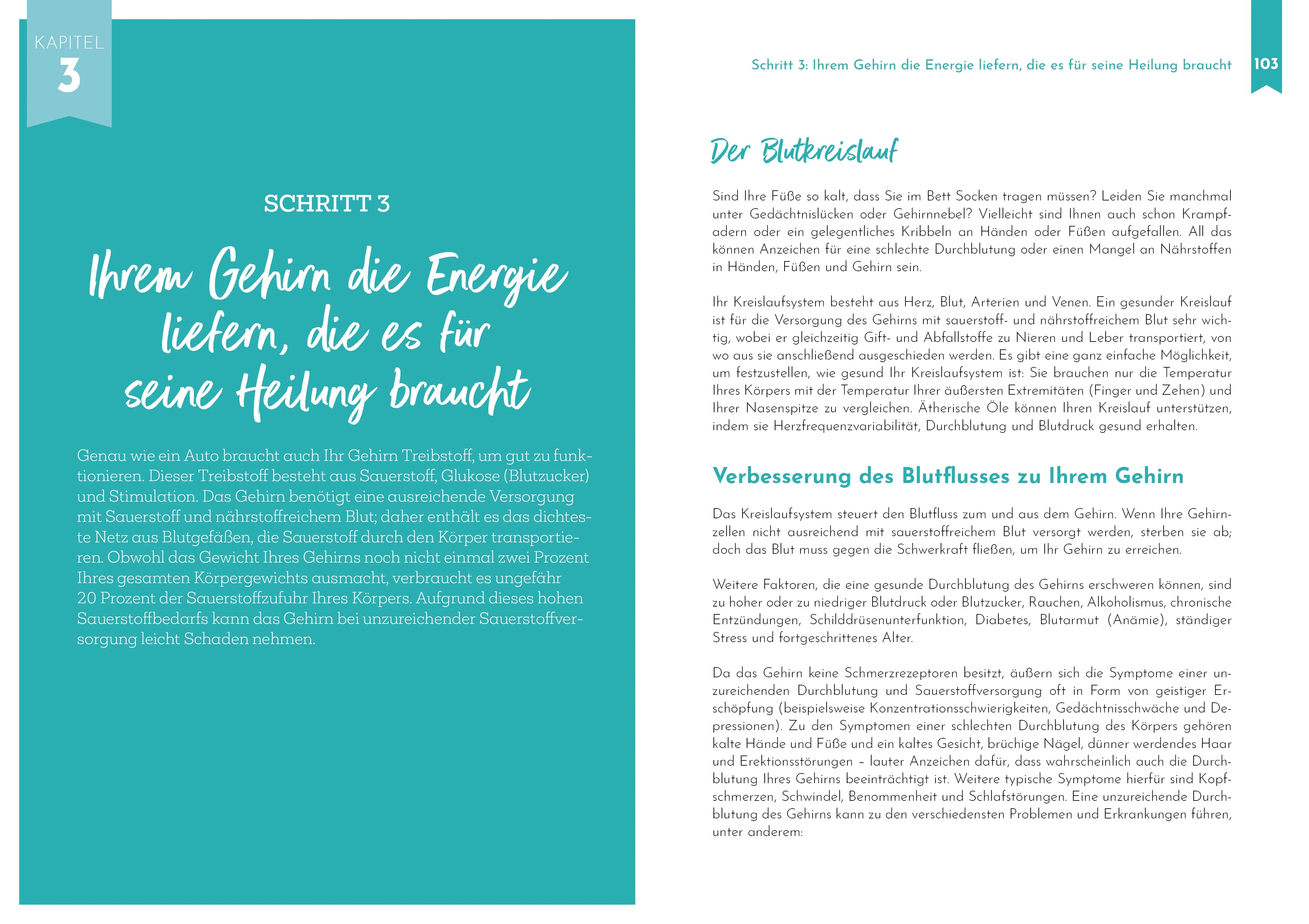 Innenansicht von 'Aromatherapie für ein starkes Gehirn' - Taschenbuch