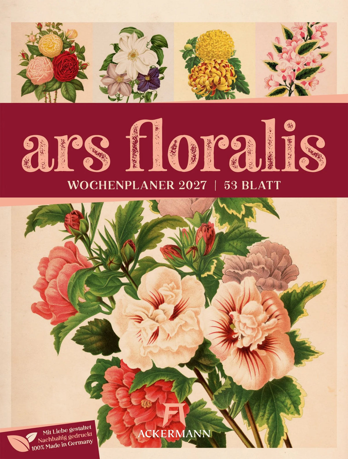 Wandkalender: Ars Floralis Wochenplaner Kalender 2027