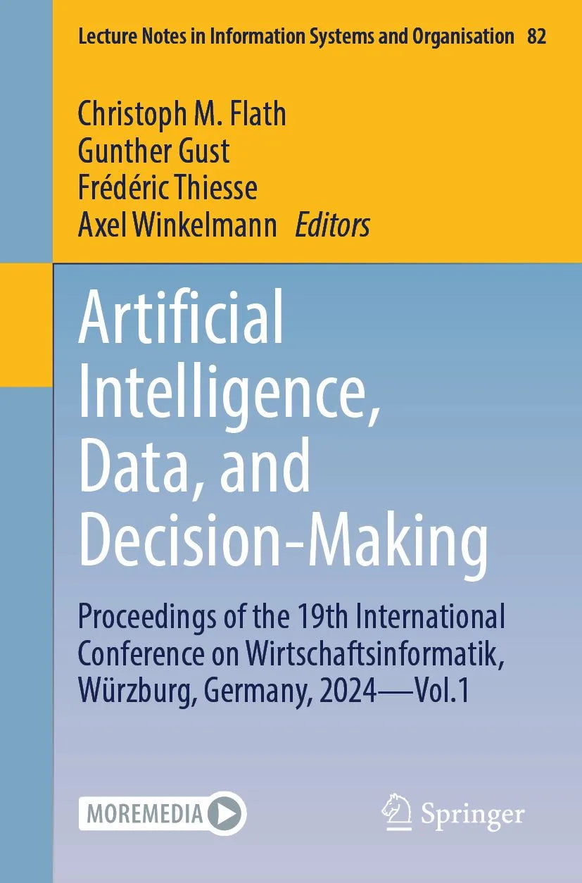 Cover: Artificial Intelligence, Data, and Decision-Making (E-Book) von Christoph M. Flath