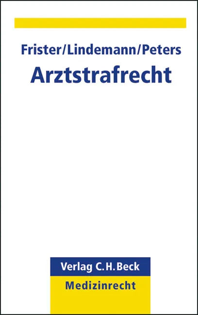 Buchcover von 'Arztstrafrecht' - Taschenbuch von Helmut Frister