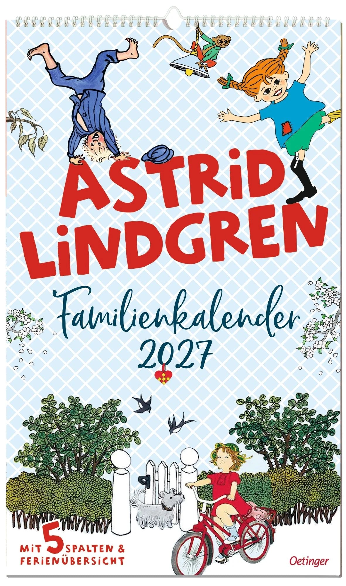 Astrid Lindgren Familienkalender 2027 – Ansicht