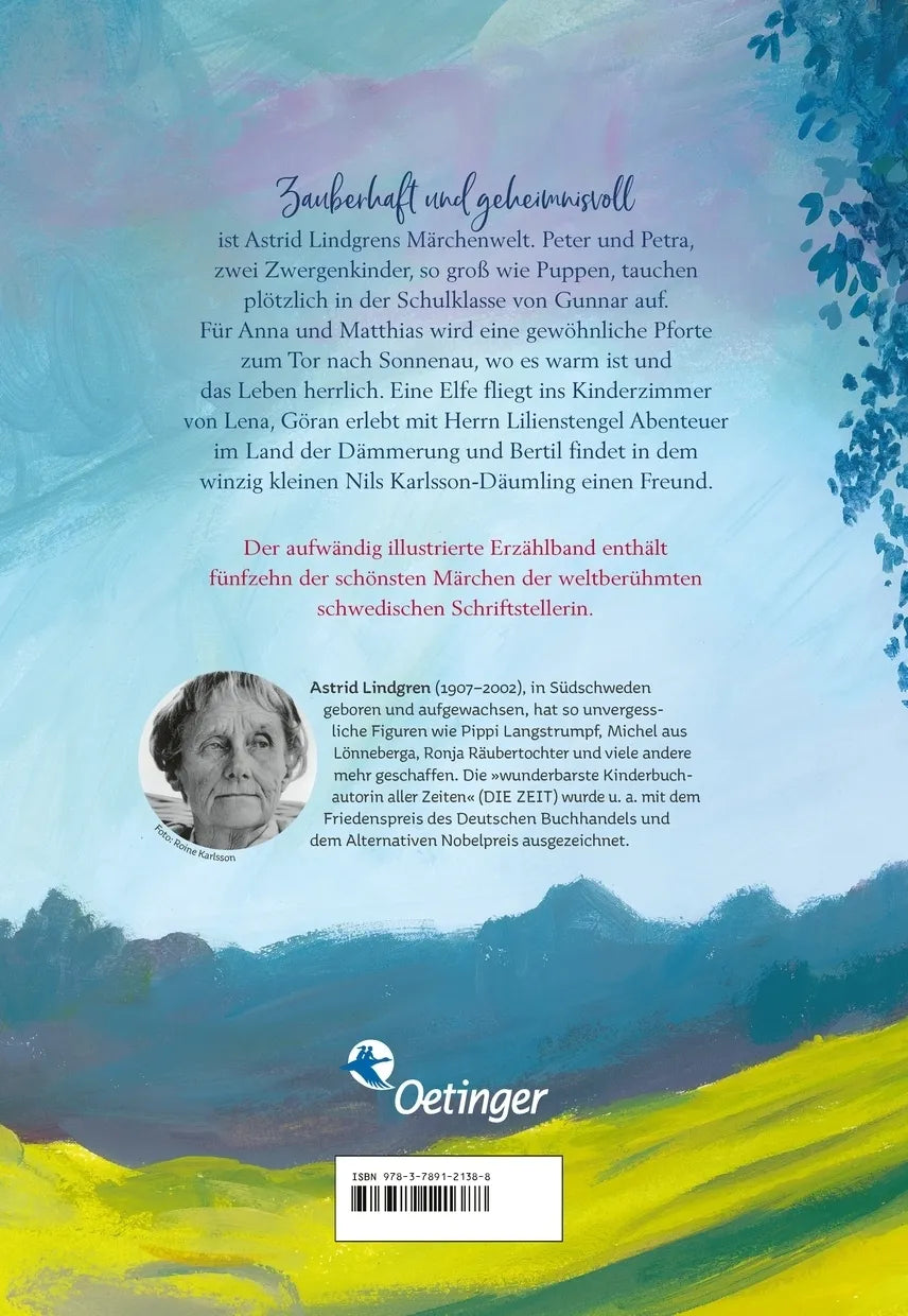 Buchrückseite von 'Astrid Lindgrens Märchen' mit Klappentext - Gebundene Ausgabe