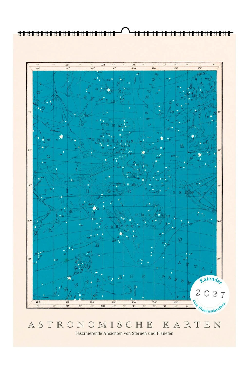 Wandkalender: Astronomische Karten. Wandkalender 2027