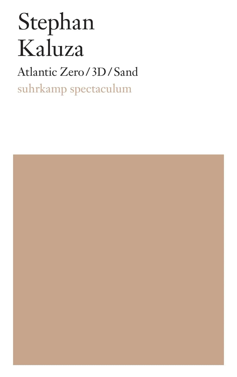 Buchcover von 'Atlantic Zero/3D/Sand' - Taschenbuch von Stephan Kaluza
