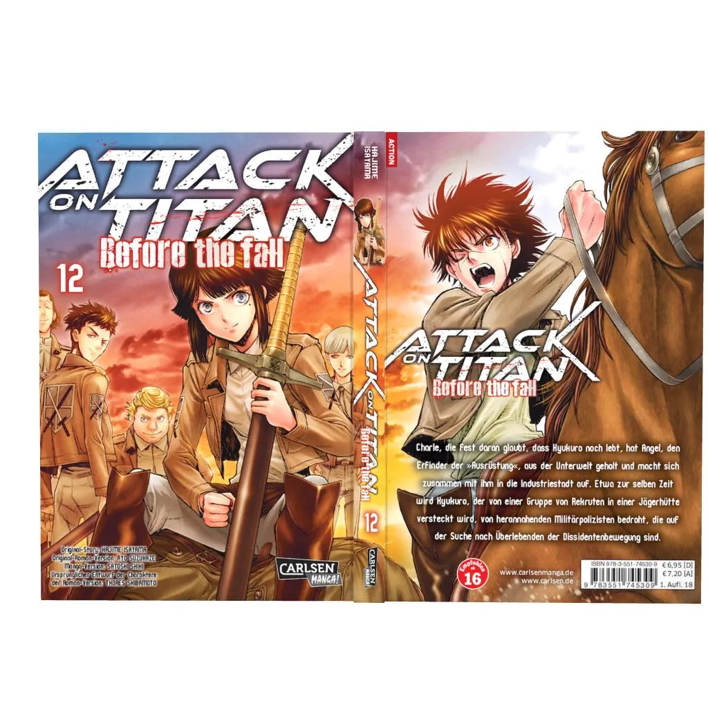 Produktansicht: Attack on Titan - Before the Fall 12 (Taschenbuch)