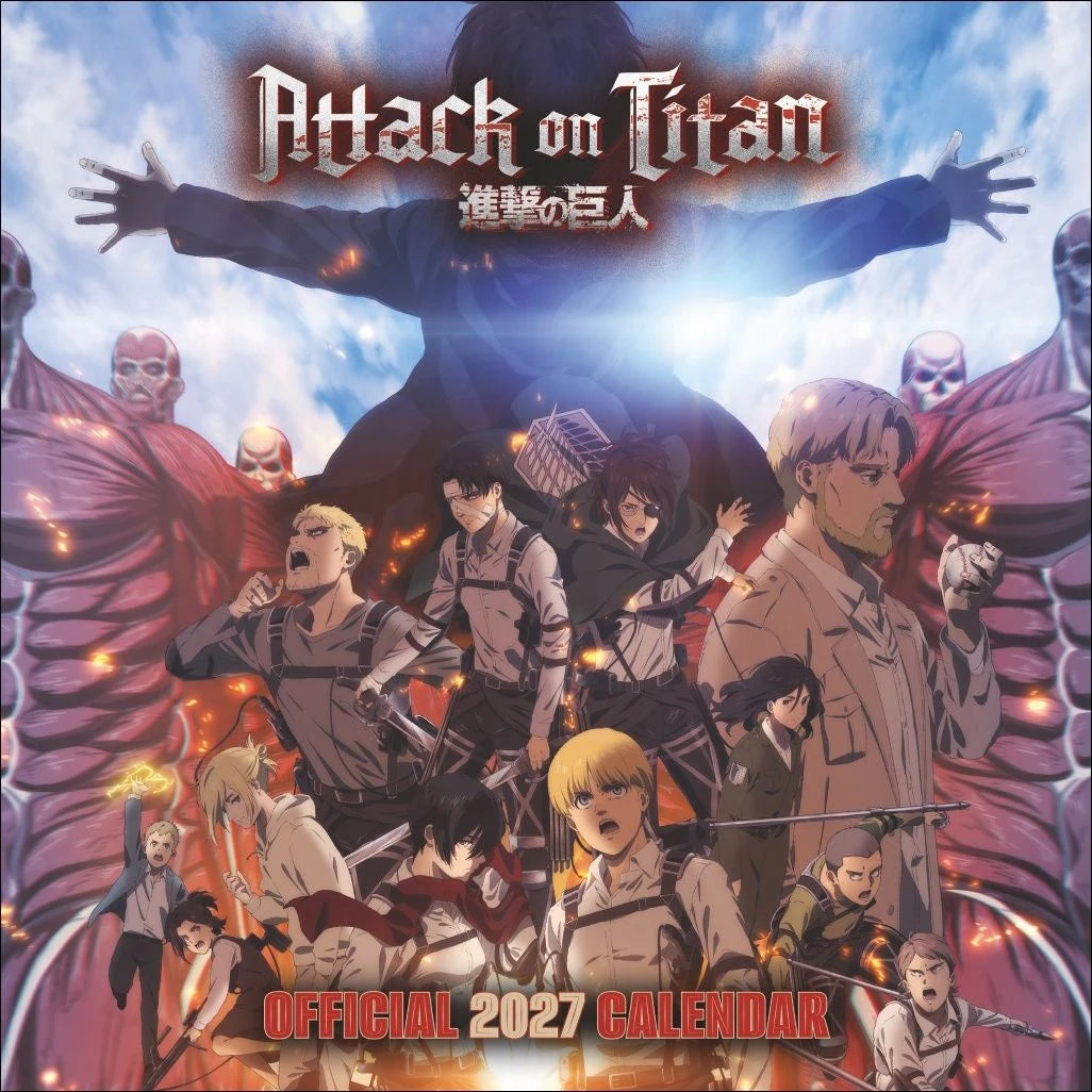 Wandkalender: Attack on Titan Broschurkalender 2027