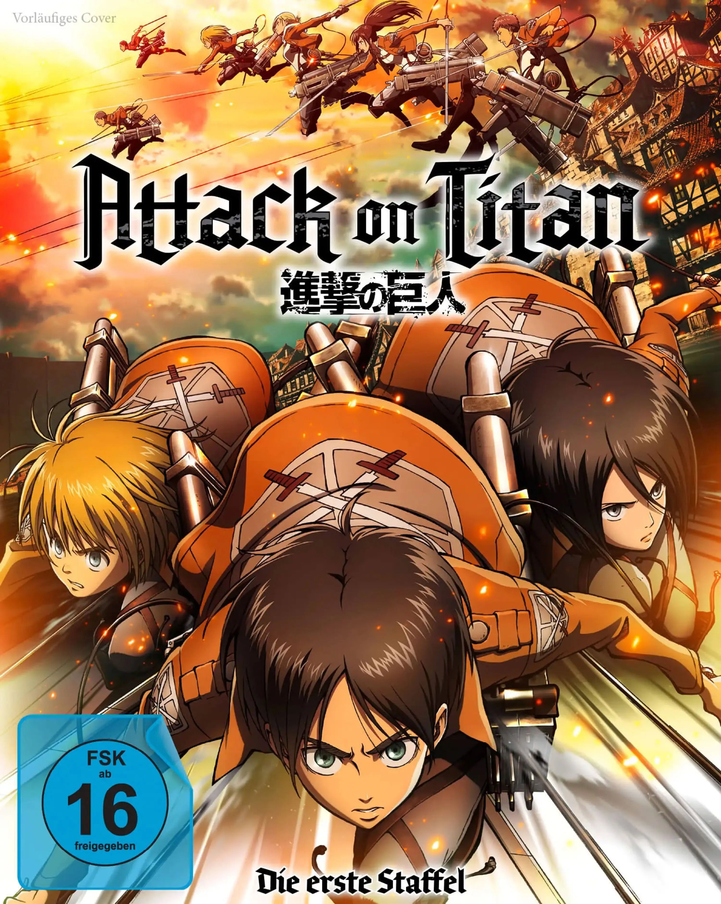 Attack on Titan – Die erste Staffel Blu-ray Cover – Frontcover Bild