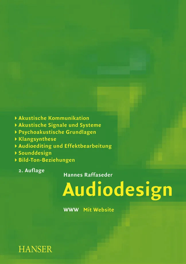 Buchcover von 'Audiodesign' - Gebundene Ausgabe von Hannes Raffaseder