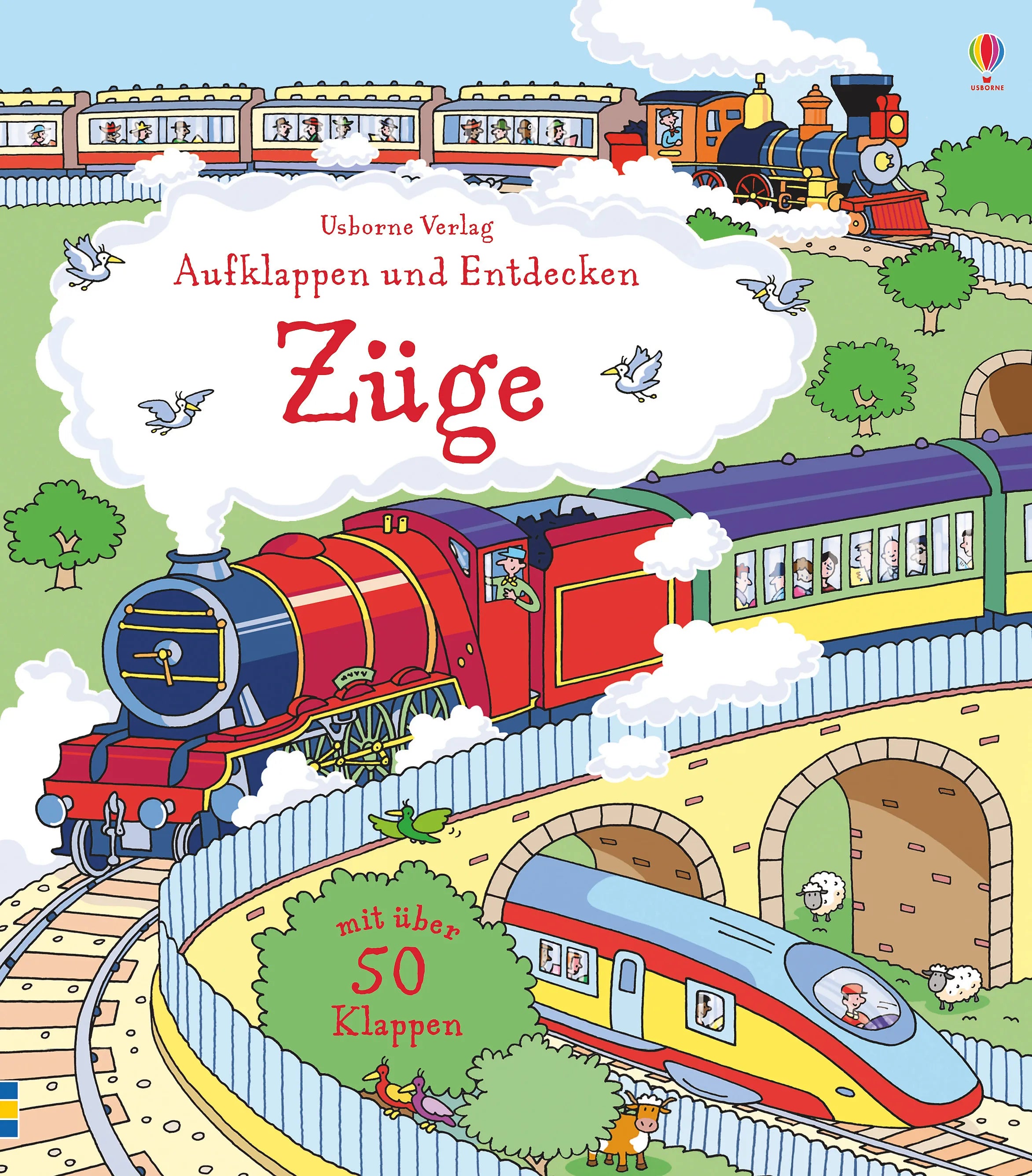 Buchcover von 'Aufklappen und Entdecken: Züge' - Gebundene Ausgabe von Alex Frith