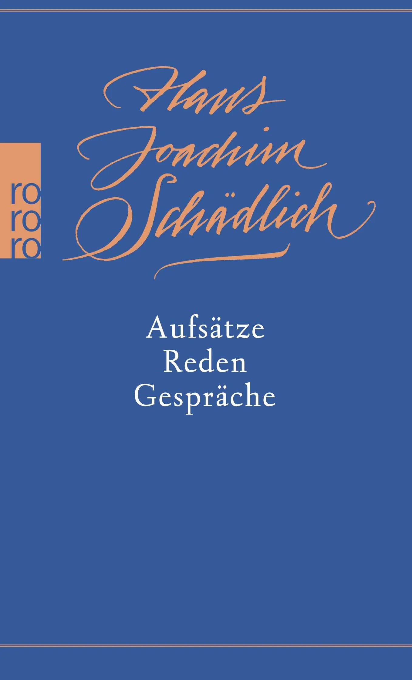Buchcover von 'Aufsätze, Reden, Gespräche' - Taschenbuch von Hans Joachim Schädlich