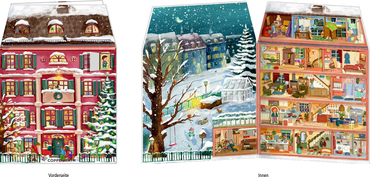 Aufstell-Adventskalender – Mein buntes Weihnachtshaus – Ansicht