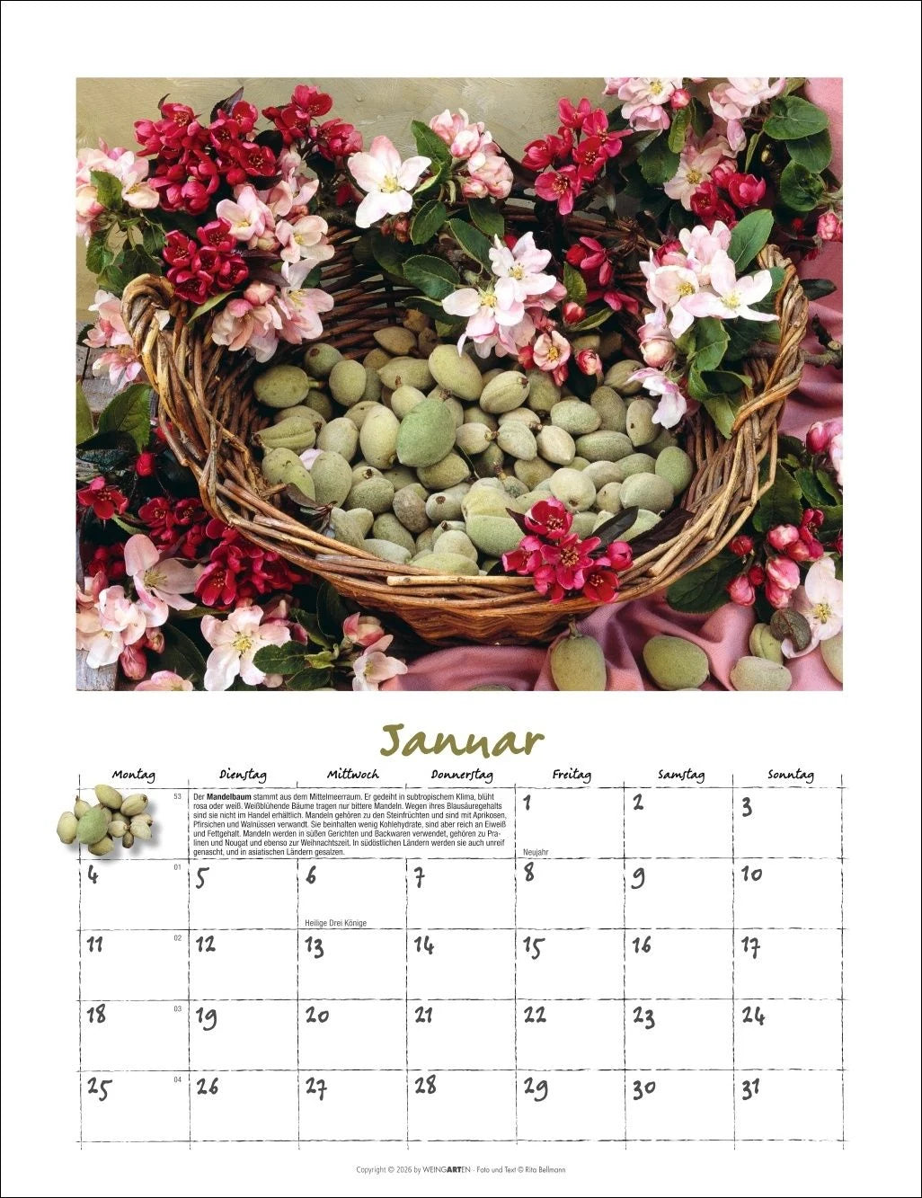 Augenschmaus Kalender 2027 - Gewürze und Kräuter rund ums Jahr – Ansicht