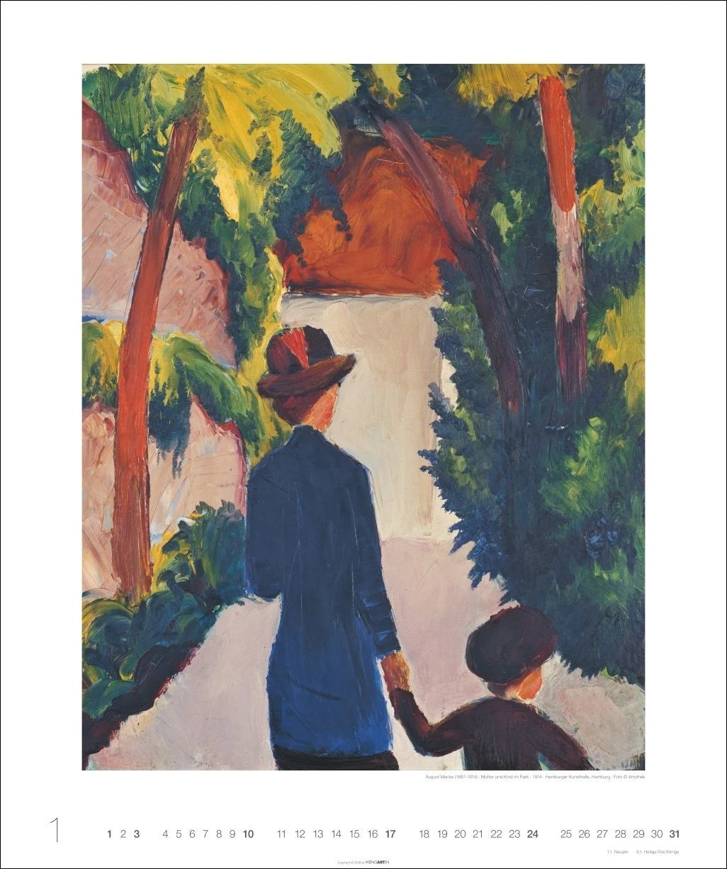 August Macke Edition Kalender 2027 – Ansicht