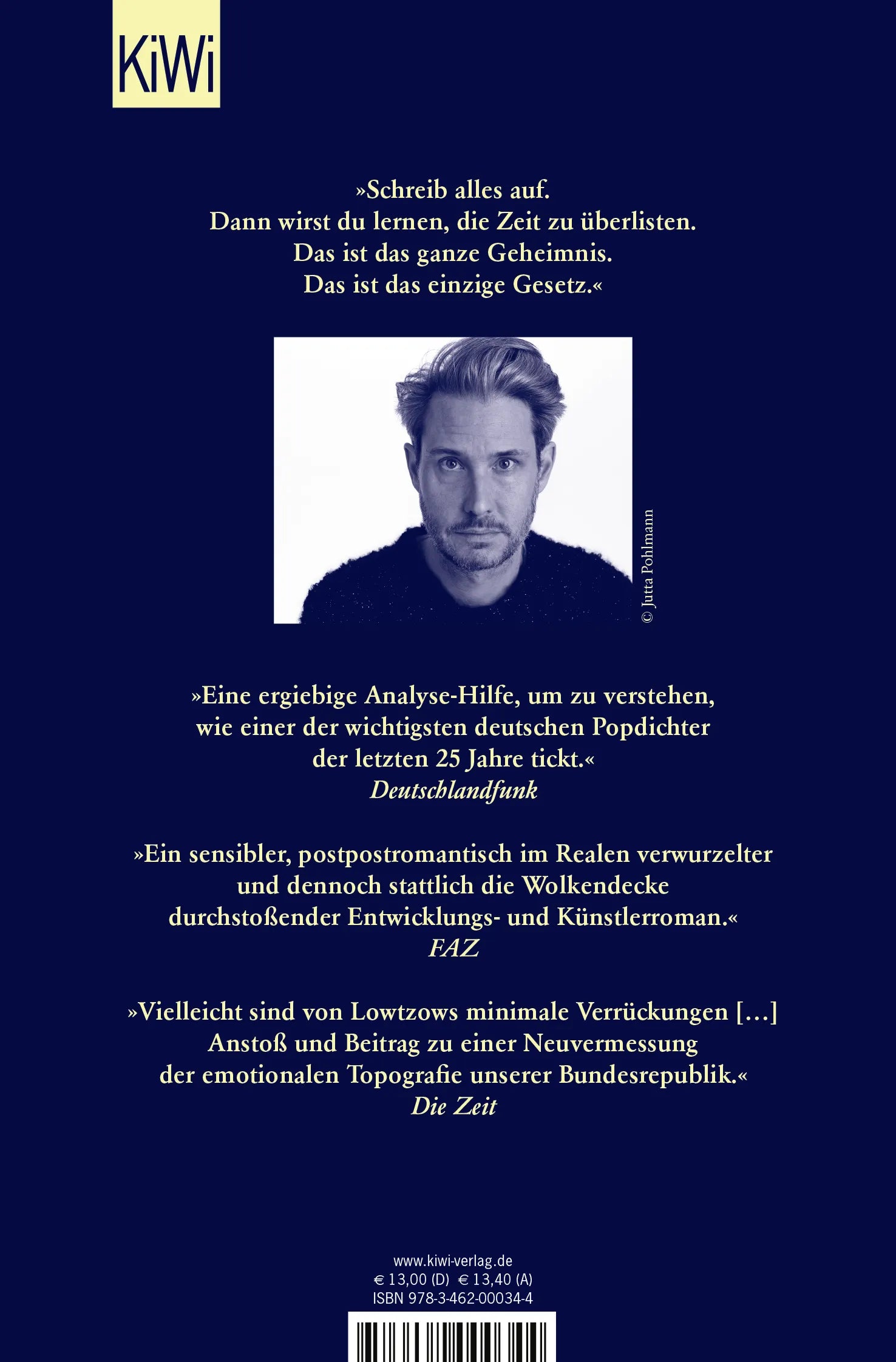 Buchrückseite von 'Aus dem Dachsbau' mit Klappentext - Taschenbuch