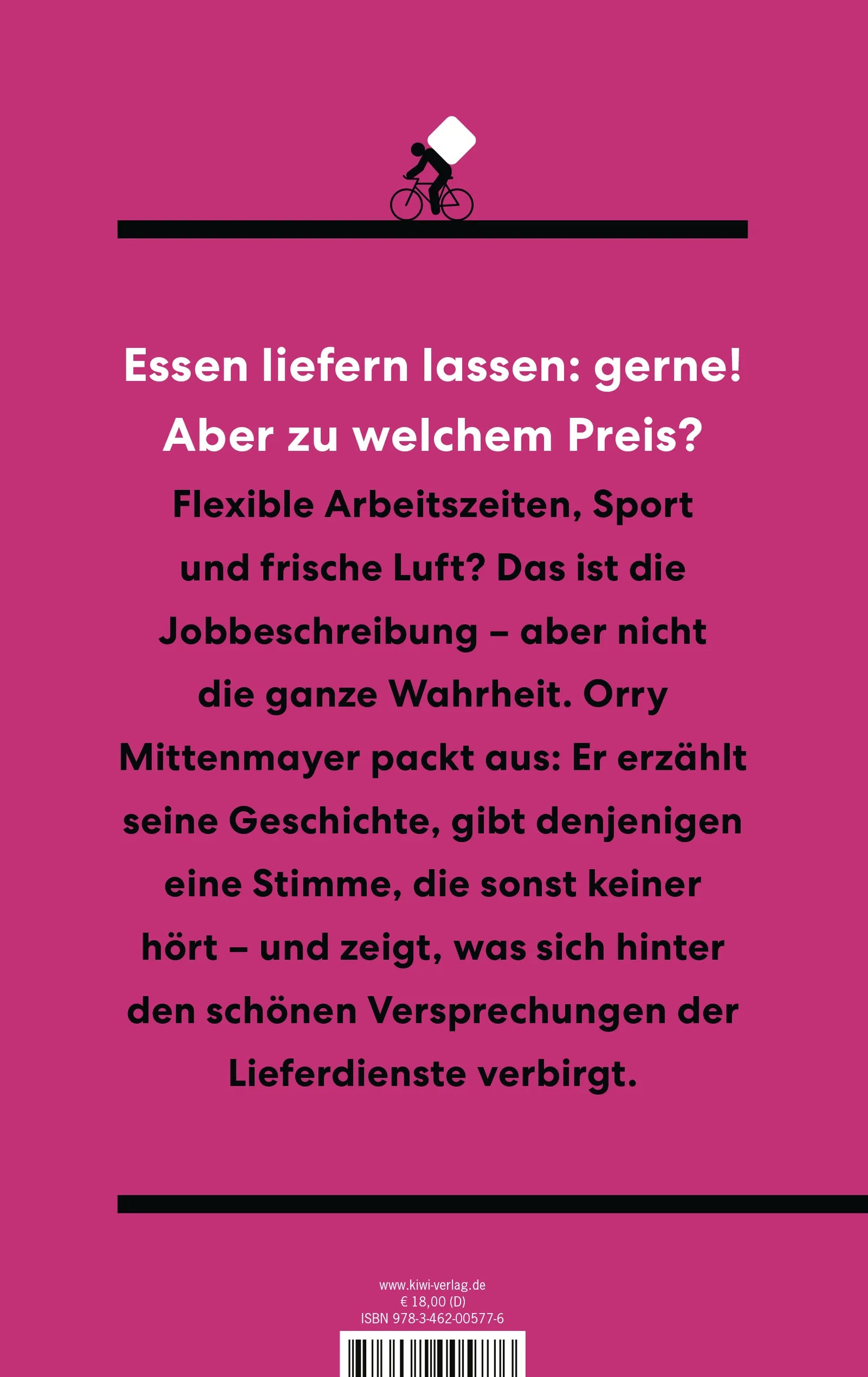 Buchrückseite von 'Ausgeliefert' mit Klappentext - Paperback