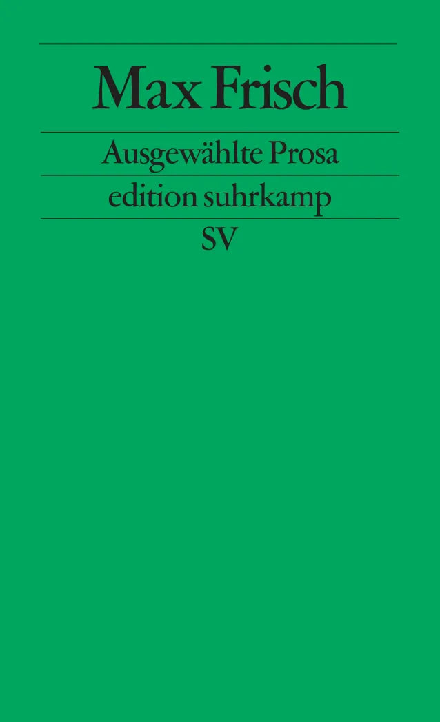Buchcover von 'Ausgewählte Prosa' - Taschenbuch von Max Frisch