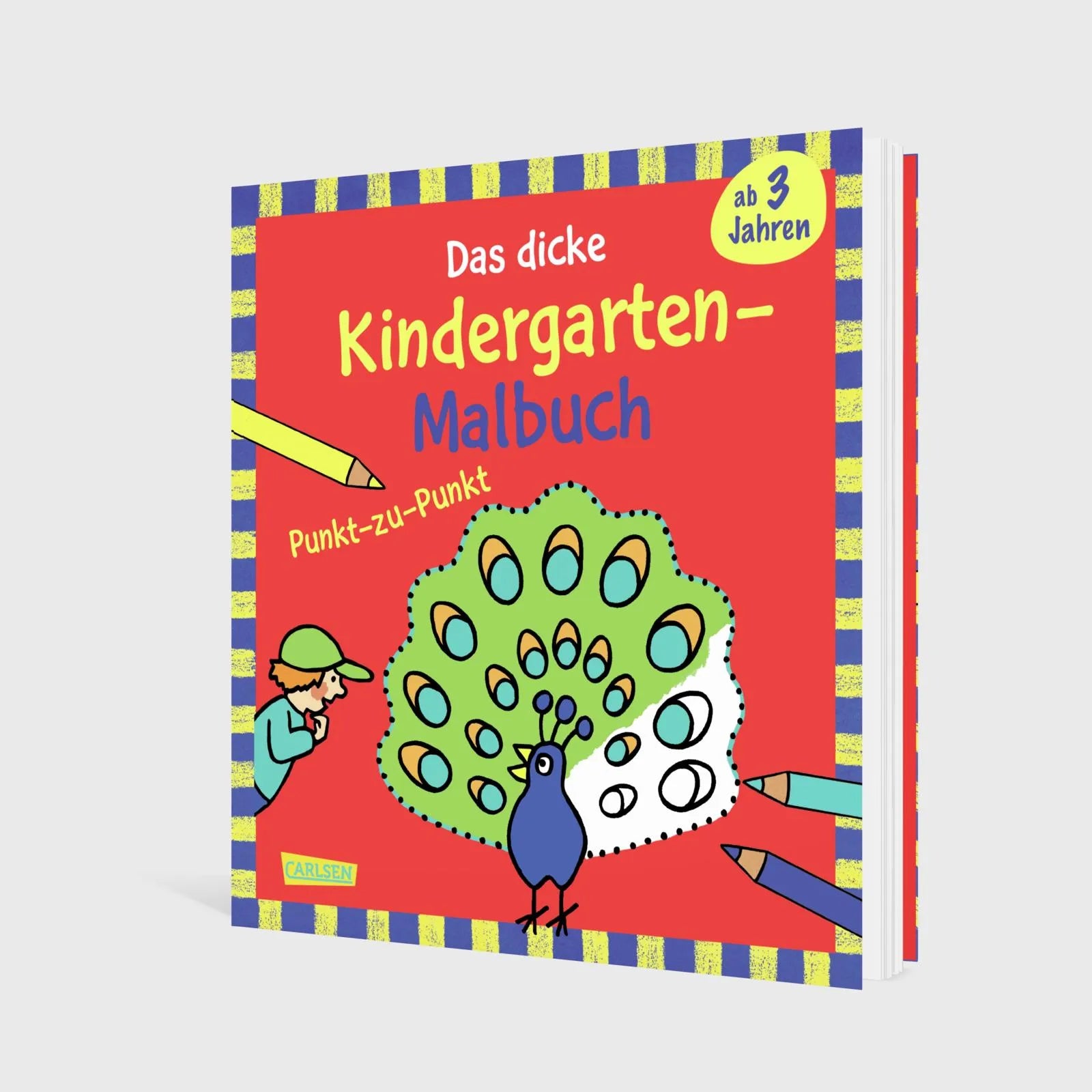 Imke Sörensen - Ausmalbilder für Kita-Kinder: Das dicke Kindergarten-Malbuch: Punkt-zu-Punkt