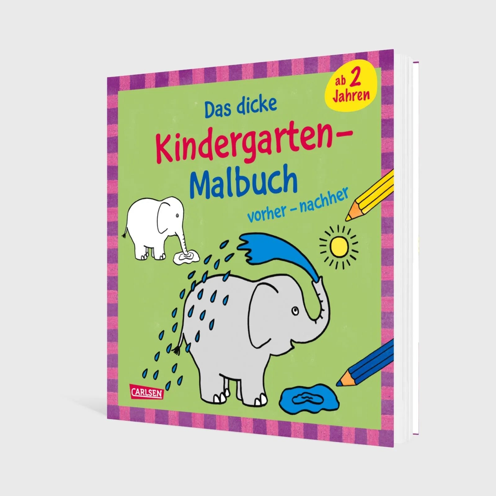 Katja Mensing - Ausmalbilder für Kita-Kinder: Das dicke Kindergarten-Malbuch: vorher und nachher