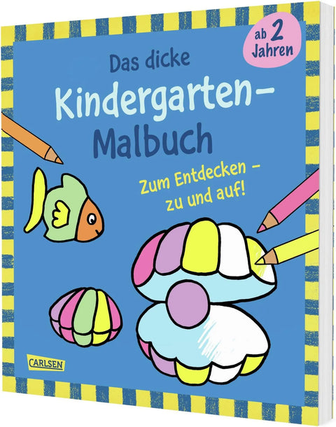 Ausmalbilder für Kita-Kinder: Das dicke Kindergarten Malbuch zum Entdecken