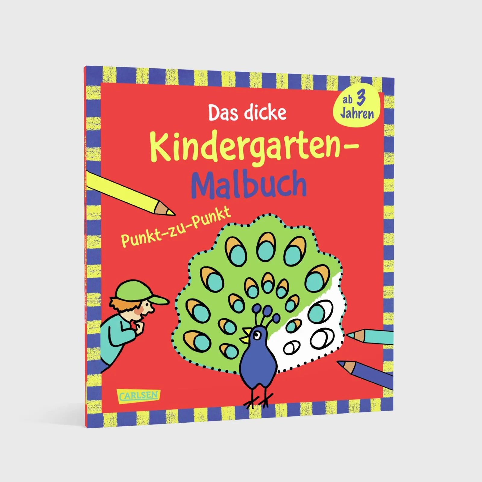 Abbildung von 'Ausmalbilder für Kita-Kinder: Das dicke Kindergarten-Malbuch: Punkt-zu-Punkt'
