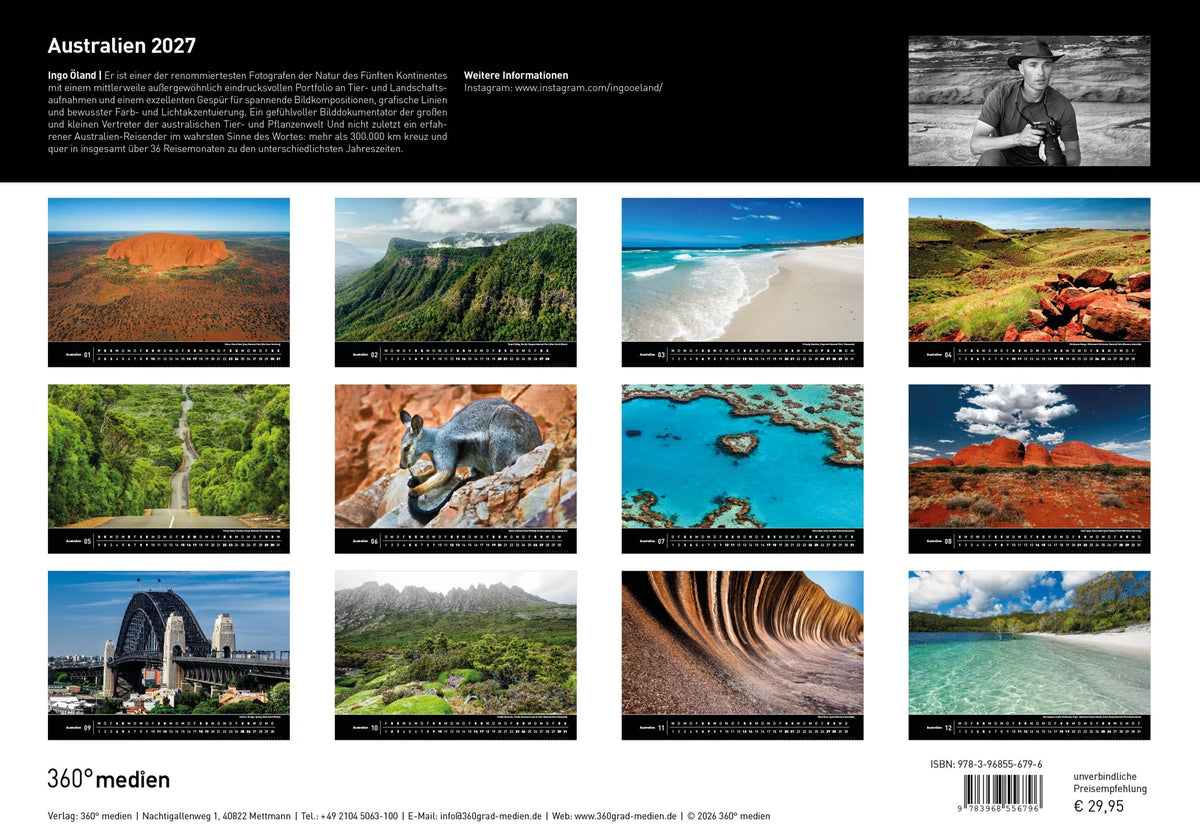 Australien Premiumkalender 2027 – Ansicht