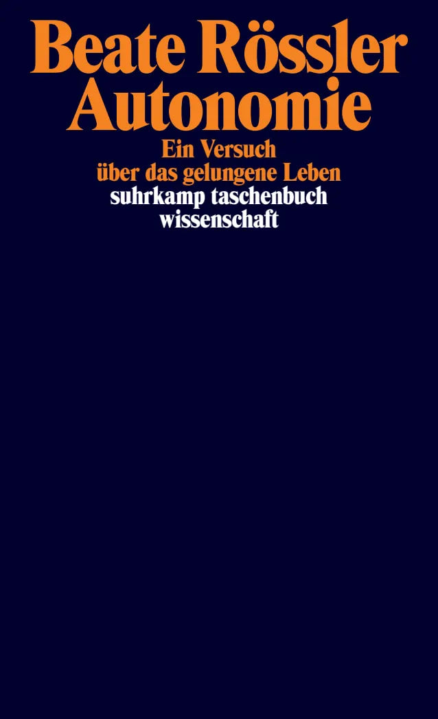 Buchcover von 'Autonomie' - Taschenbuch von Beate Rössler