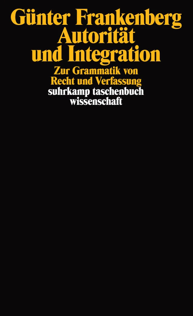 Buchcover von 'Autorität und Integration' - Taschenbuch von Günter Frankenberg