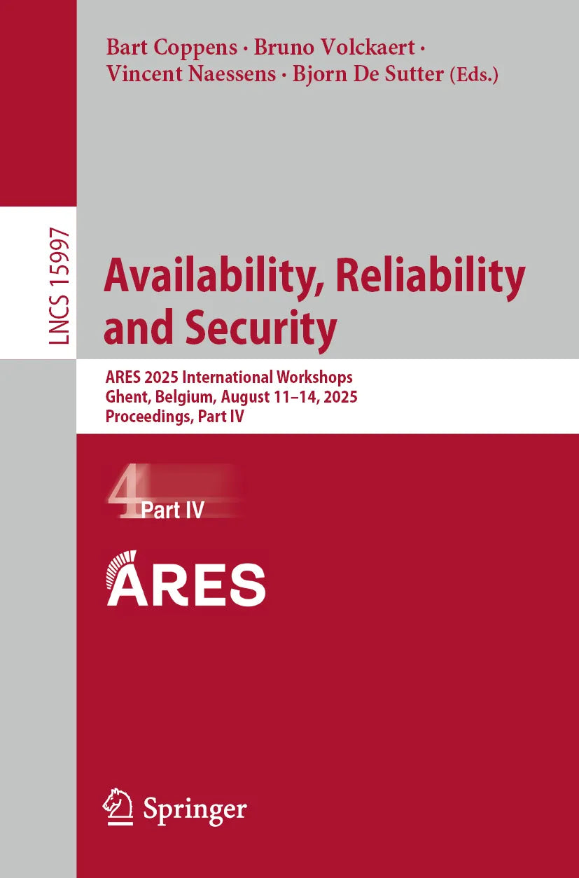 Cover: Availability, Reliability and Security (E-Book)