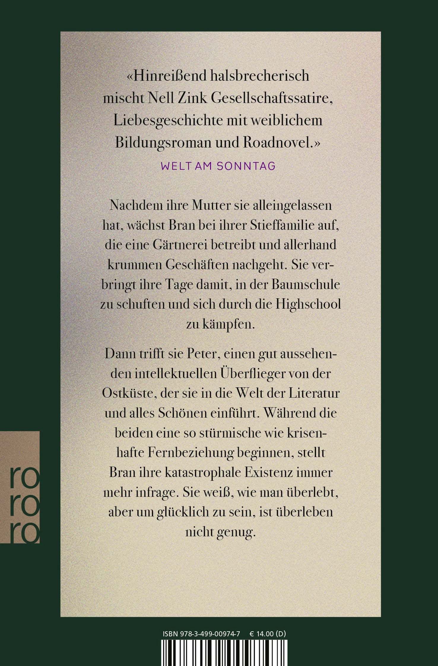 Buchrückseite von 'Avalon' mit Klappentext - Taschenbuch