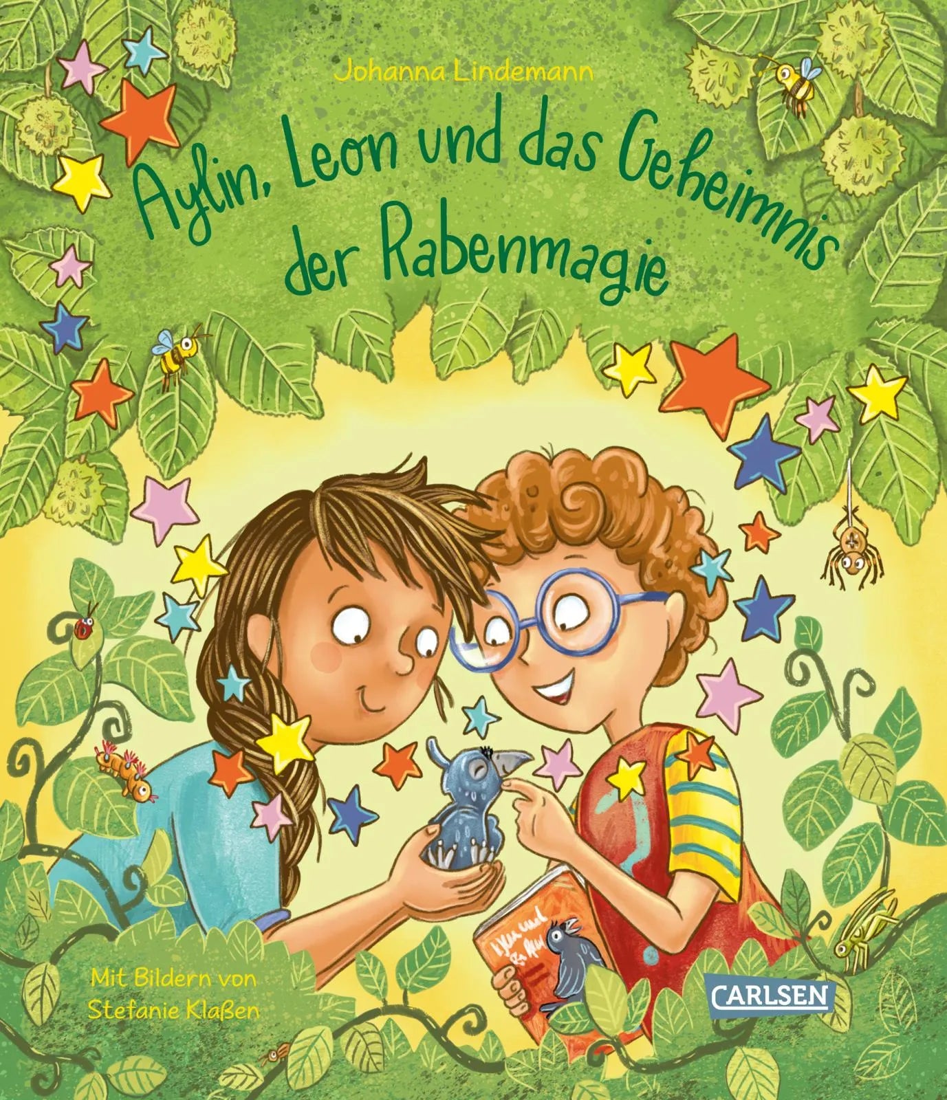 Buchcover von 'Aylin, Leon und das Geheimnis der Rabenmagie' - Gebundene Ausgabe von Johanna Lindemann