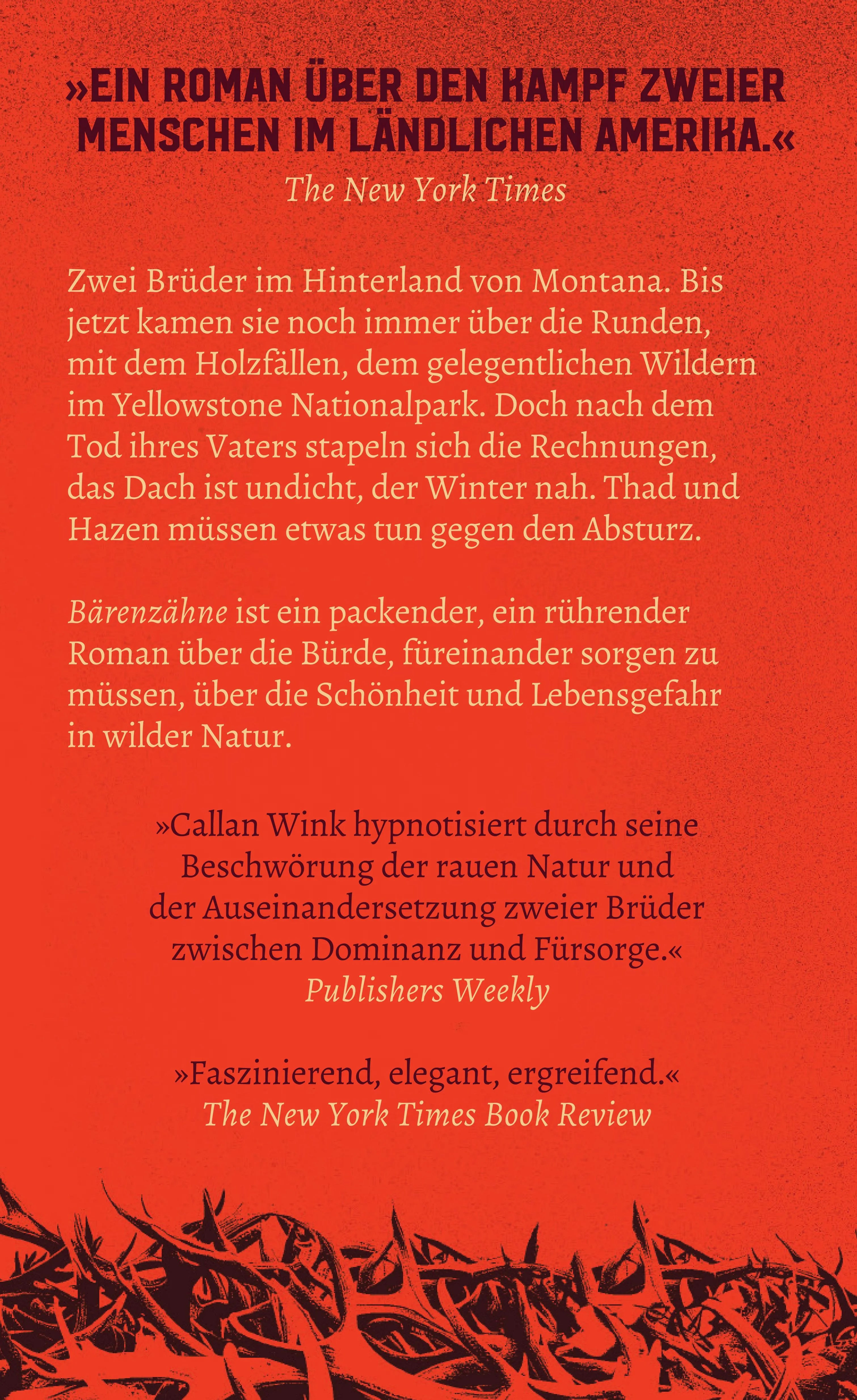 Rückseite: Bärenzähne (Hardcover)