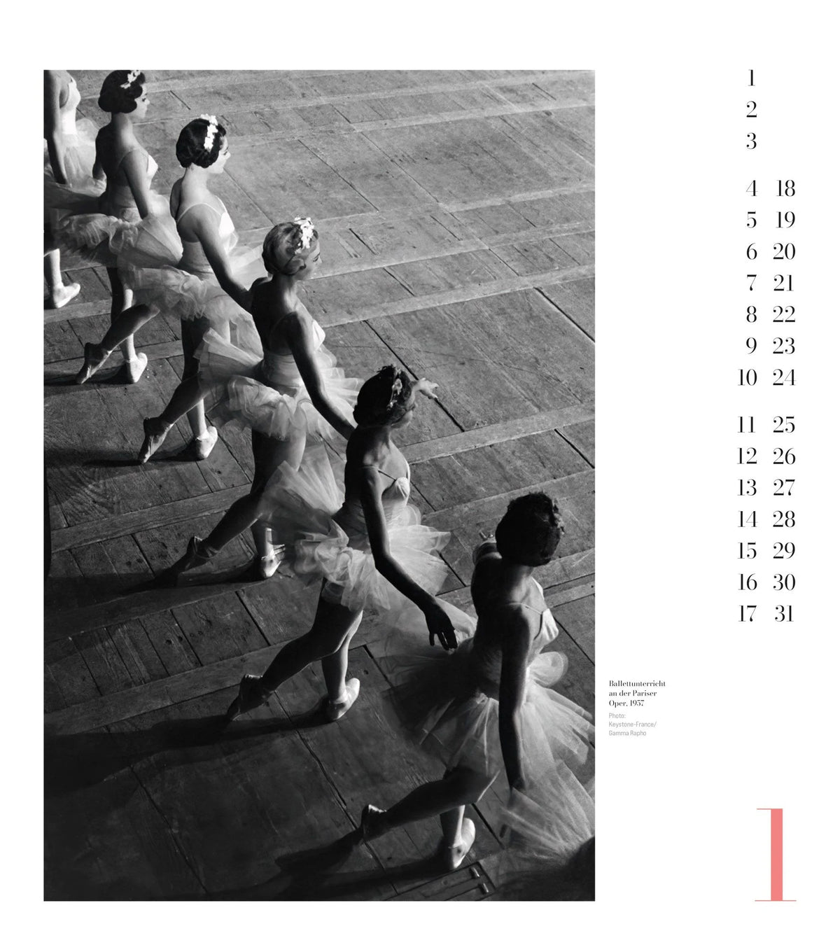 Ballett Kalender 2027 – Ansicht