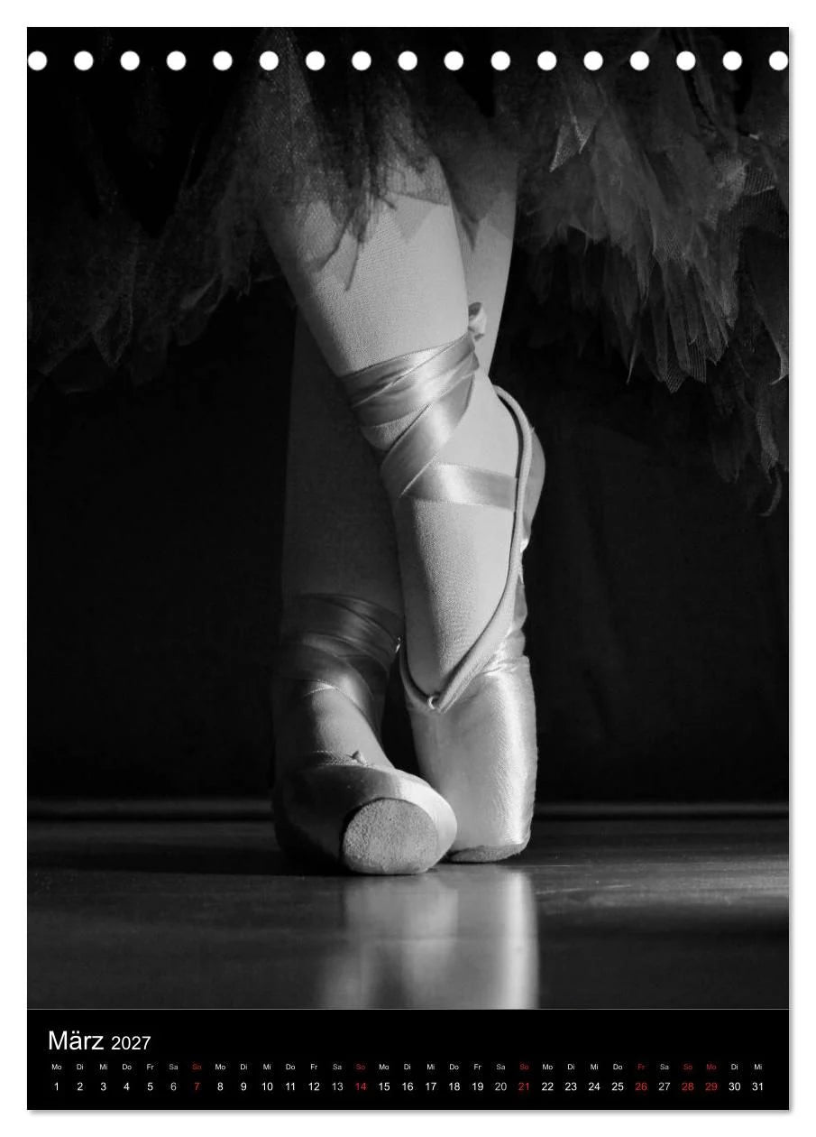 Ballett (Tischkalender 2027 DIN A5 hoch), CALVENDO Monatskalender – Ansicht