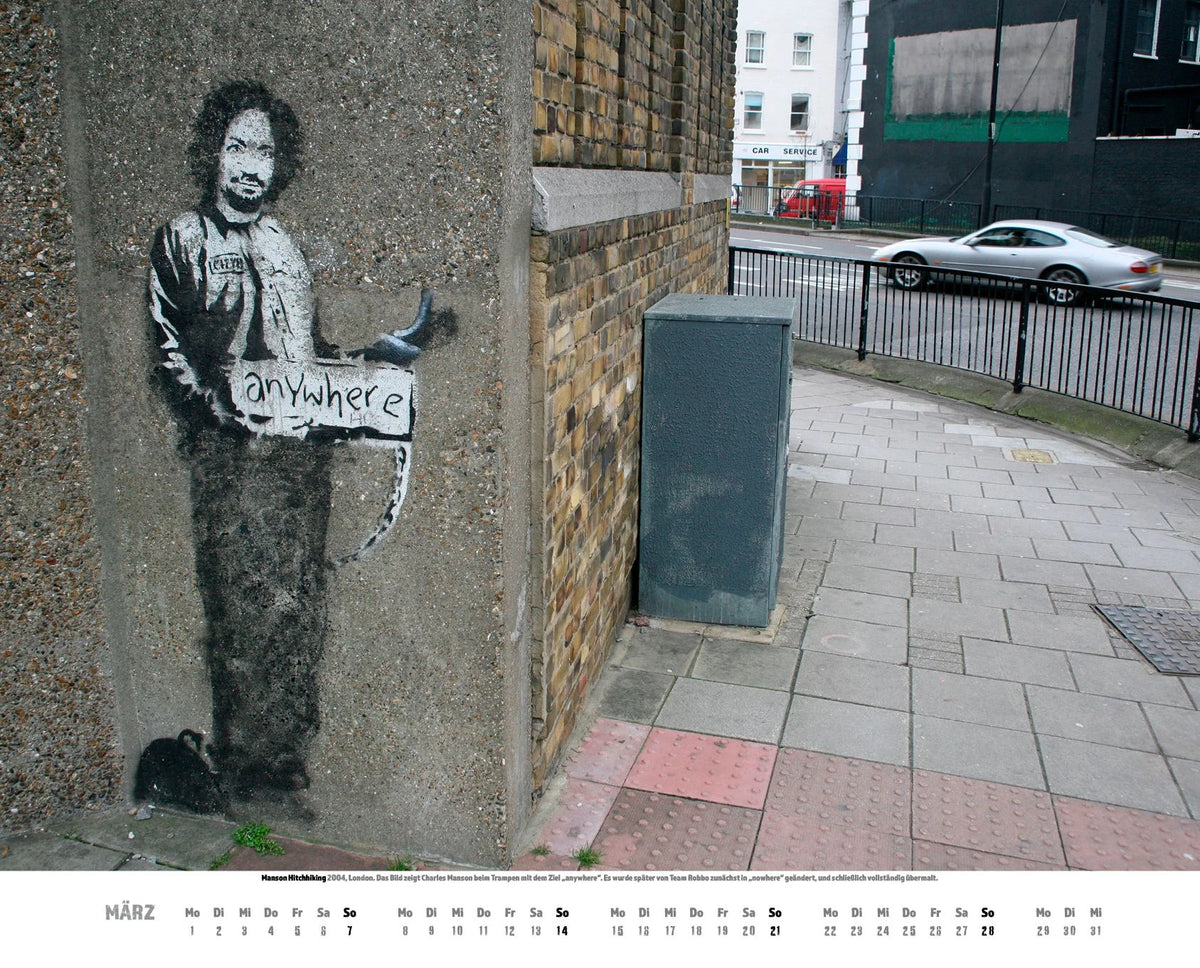 Banksy Kalender 2027 Premium XXL-Posterkalender – Ansicht