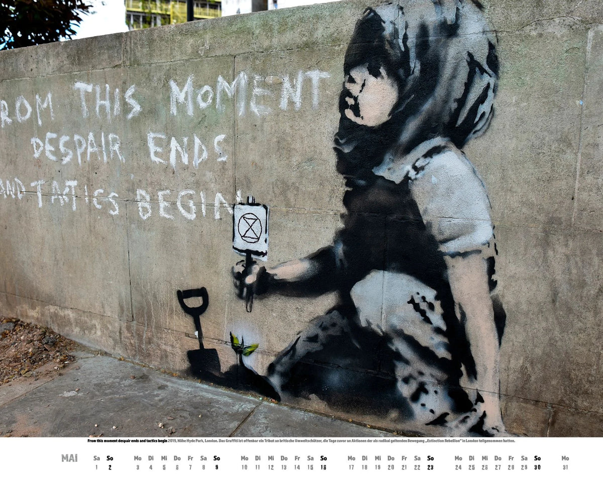 Banksy Kalender 2027 Premium XXL-Posterkalender – Ansicht