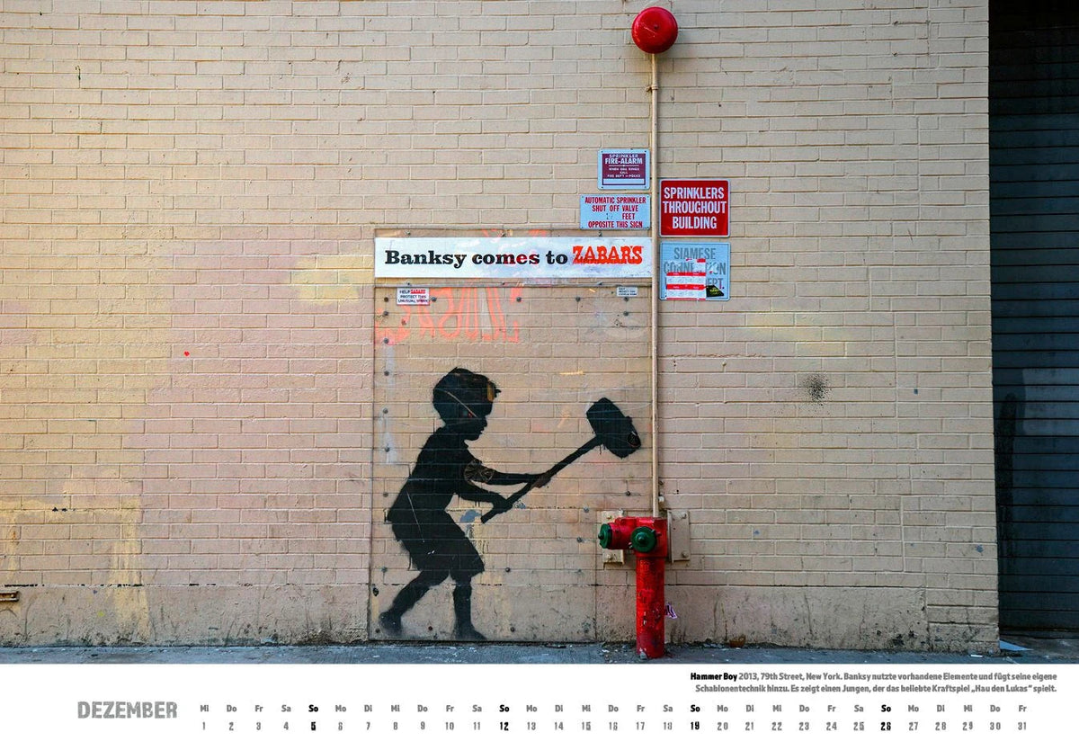 Banksy Kalender 2027 – Ansicht