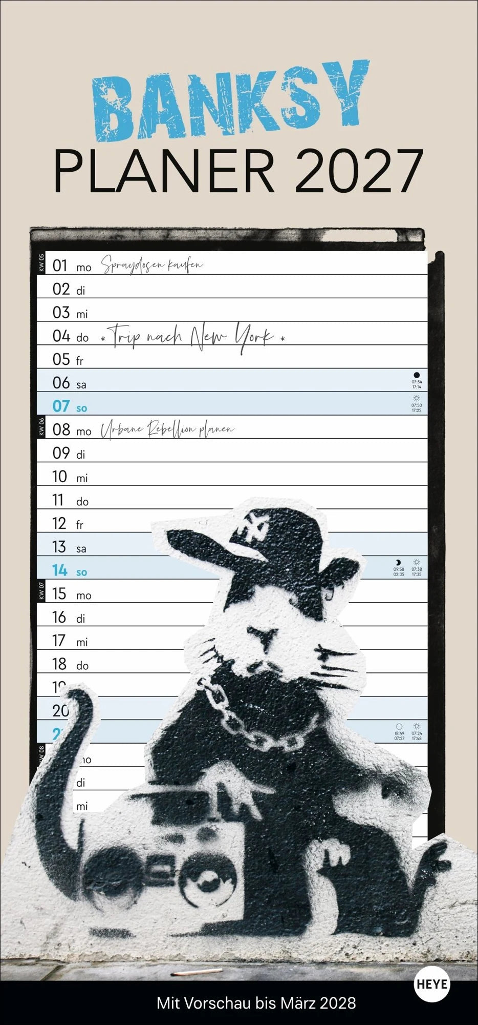 Wandkalender: Banksy Planer 2027
