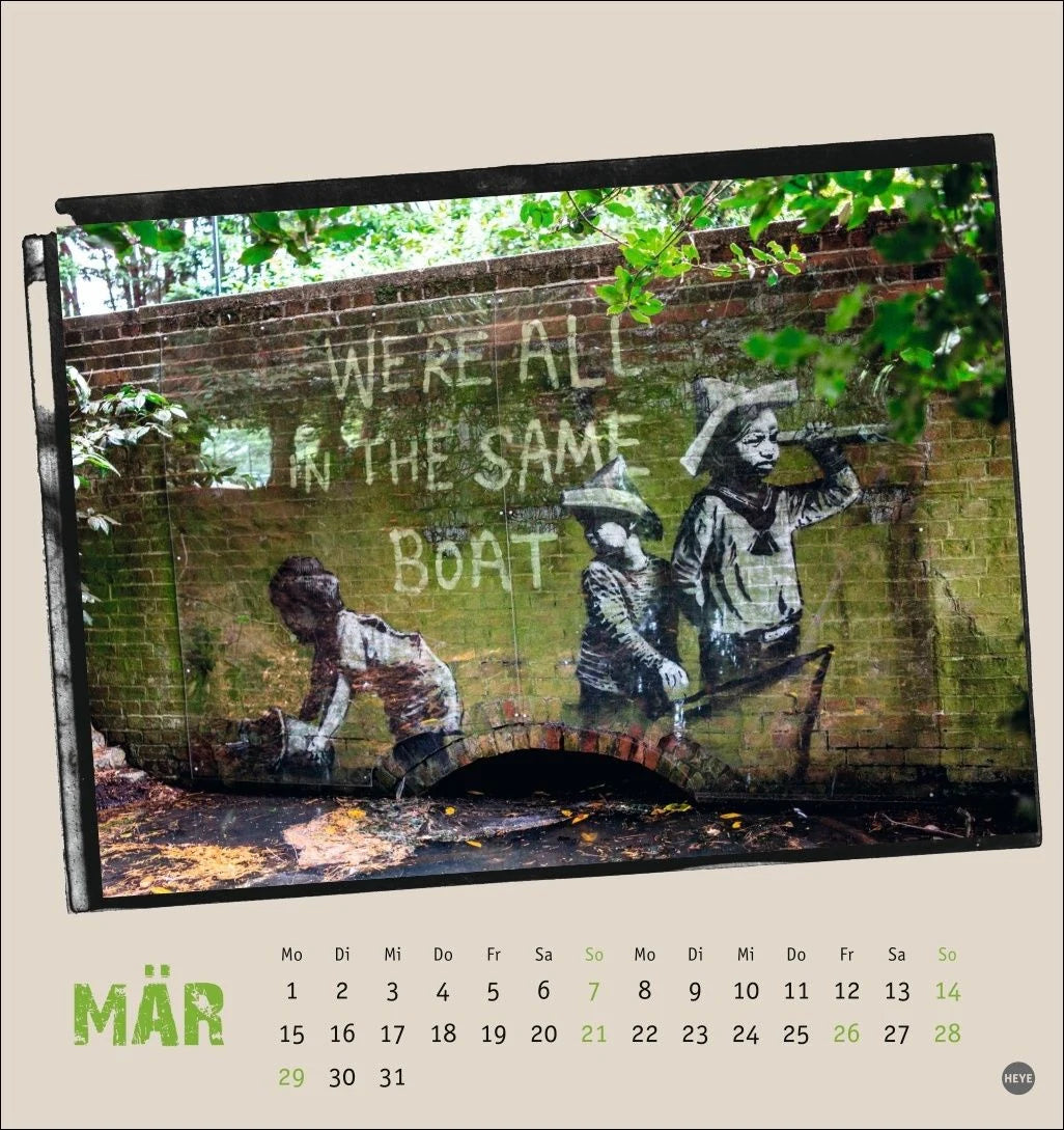 Banksy Postkartenkalender 2027 – Ansicht