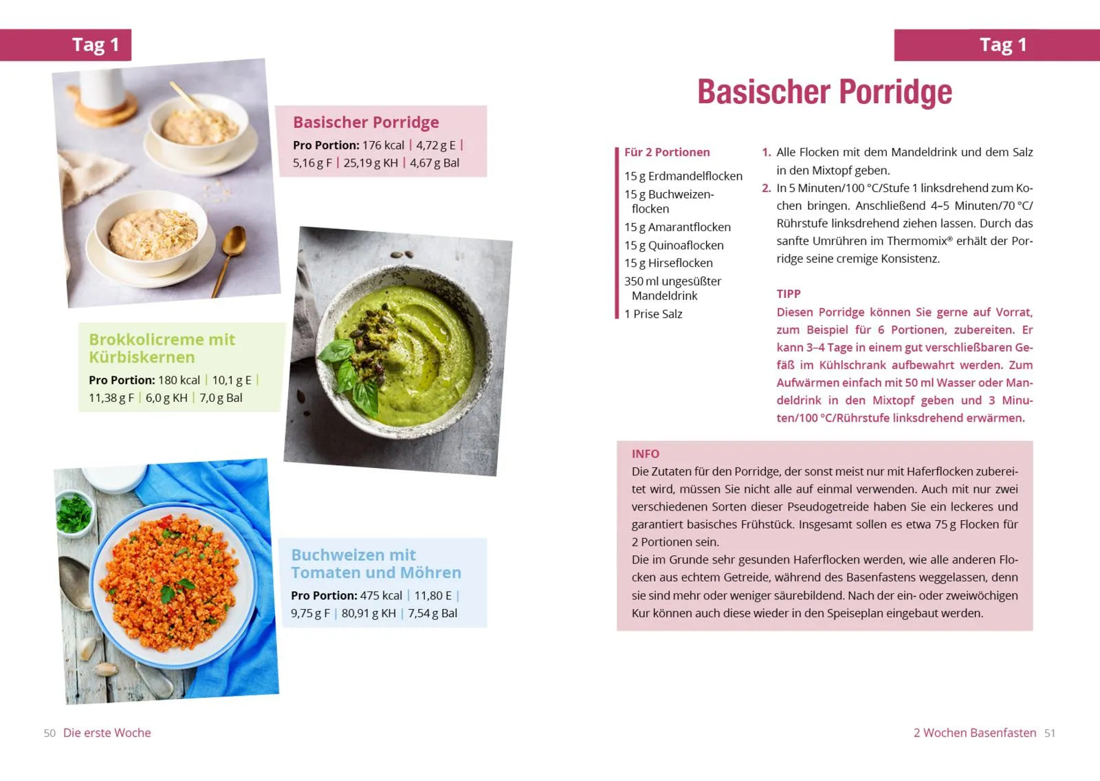 Innenansicht von 'Basenfasten mit dem Thermomix®' - Taschenbuch