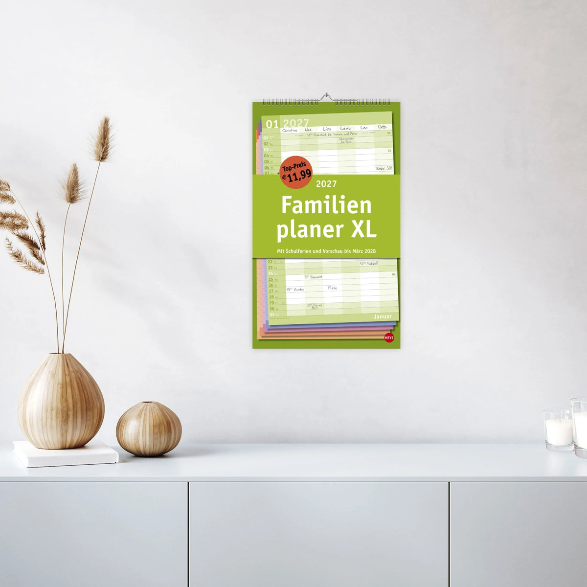 Basic Familienplaner XL 2027 – Ansicht