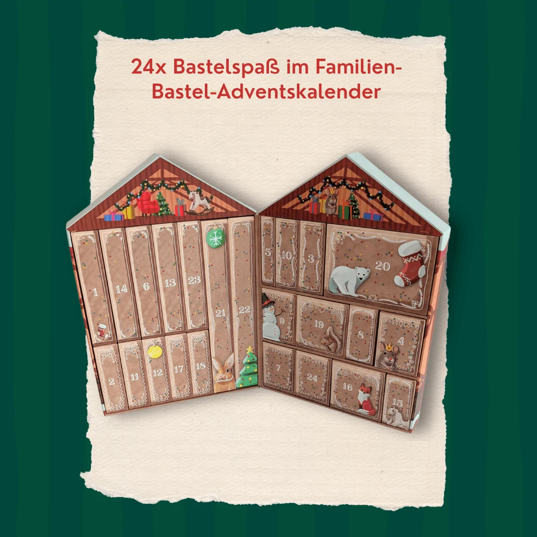 Bastel-Adventskalender für die ganze Familie - Dein kreativer DIY-Adventskalender mit 24 Türchen voller Bastel- und Beschäftigungsideen – Ansicht